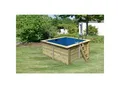 Produktbild: Karibu Rechteckiger kdi Massivholz Pool 308,7 x 276,5 cm Leitern und Zubehör inklusive