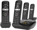Produktbild: Gigaset AS690A Quattro - 4 Schnurlose DECT-Telefone mit Anrufbeantworter - gut
