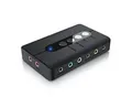 Produktbild: CSL USB 7.1 Soundkarte extern - 7.1 Surround Sound - Stereo Audio Adapter - Lautstärkeregelung - Anschluss für Kopfhörer, Mikrofon