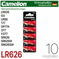 Produktbild: 10x Camelion LR626 SR626W AG4 377 GP77A V377 LR66 177  MHD bis 10.2029