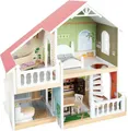 Produktbild: Puppenhaus Stadtvilla kompakt, 2 Etagen, möbliert, 14 Teile