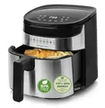 Produktbild: Emerio 4.5 Liter große digitale Heißluftfritteuse TOP AirFryer Frittieren ohne zusätzliches Öl 8 Automatik Programme Edelstahl INOX BPA frei schnelle Aufheizung easy to clean 1300W AF-129084…