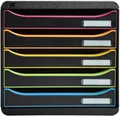 Produktbild: Exacompta Schubladenbox Big Box Plus 5 Schubladen Schwarz/Harlekin
