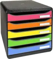Produktbild: Exacompta 309798D Premium Ablagebox mit 5 Schubladen für DIN A4+ Dokumente. Stap