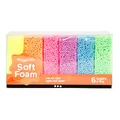 Produktbild: Weiche Schaumstoff -Ton -Neonfarben, 6x10gr.