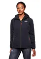 Produktbild: MARIKOO Damen Frühjahr Übergangs Jacke leicht gefüttert Kapuze kurz B862 [B862-Brombeer-Navy-Gr.4XL]