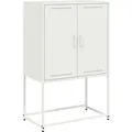 Produktbild: vidaXL Highboard Weiß 68,5x38,5x107 cm Stahl 846511