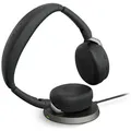 Produktbild: Jabra Evolve2 65 Flex, Ultrakompaktes Stereo Bluetooth Headset Aktive Geräuschunterdrückung ANC, MS Teams zertifiziert, incl. Bluetooth-Adapter Link