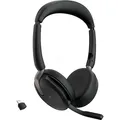 Produktbild: Jabra Evolve2 65 Flex MS Stereo USB Headset schwarz USB-C inkl. Wireless-Charging-Pad