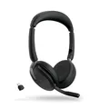 Produktbild: JABRA Evolve2 65 Flex MS Schwarz binaural Bluetooth On-Ear Headset Ladepad NEU
