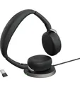Produktbild: Jabra Evolve2 65 Flex MS Stereo Ohraufliegende Kopfhörer - USB-A mit Ladestation