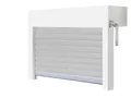 Produktbild: Schellenberg 39048 Aufsatzrollladen-Set für Fenster, Rollladensystem Mini, PVC, 100 x 50 cm, weiß/grau, kürzbar in Höhe, Breite, inkl. EPS-Dämmung und Zubehör für die Selbstmontage