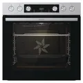 Produktbild: Gorenje BC6737E02X Elektro-Einbauherd, Groß, Elektrischer Ofen, 77 l, 300 °C, Integriert, Edelstahl