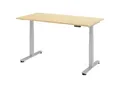 Produktbild: Stehschreibtisch, elektrisch höhenverstellbar, gerade, BxT 1600 x 800 mm, Ahorn kaiserkraft