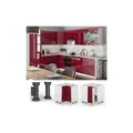 Produktbild: VICCO Eckunterschrank 87 cm Bordeaux Hochglanz Küchenschrank Hängeschrank Küchenzeile Fame-Line