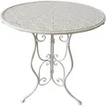 Produktbild: Garden Pleasure Gartentisch LASCAR weiß rund 60,0 x 60,0 x 70,0 cm