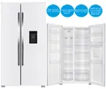 Produktbild: PKM Side by Side NoFrost Kühlschrank Wasserspender Große Türgriffe 439 L Weiß