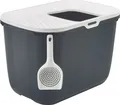 Produktbild: Nobby Katzentoilette Hop In anthrazit weiß 58,5 x 39 x 39,5 cm