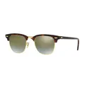 Produktbild: Ray-Ban Clubmaster Flash Lenses Gradient, Erwachsener, Uni, Clubmaster, Quadratisch, Halbe Einfassung, Gold, Schildkröte