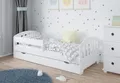 Produktbild: Kids Collective Kinderbett 80x160 | 80x180 | 90x200 cm mit Schublade, Rausfallschutz & Lattenrost in weiß 80x160 cm Mädchen Jungen Bett | von 3. bis 10. Lebensjahr