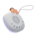 Produktbild: White Noise Machine mit Licht von MMOBIEL – mit 20 beruhigenden Klängen, Timer & USB-C - Kompakte Einschlafhilfe für Babys, Kinder & Erwachsene mit Warmweißem & LED-Farblicht, Musikschleife – Weiß