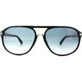 Produktbild: Tom Ford Sonnenbrille 0447 Jacob 01P Glänzend Schwarz Grün Gradient