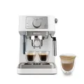 Produktbild: De'Longhi Manuelle Kaffeemaschine Stilosa EC260.W, 15 Bar Druck, Cappuccino-System, Abschaltautomatik, Kompatibel mit ESE-Pads, 2 Etagenbehälter, Fassungsvermögen 1L, Weiß