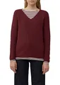 Produktbild: s.Oliver Strickpullover aus Baumwollmix mit V-Ausschnitt