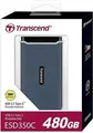 Produktbild: Transcend ESD350C 480 GB Externe SSD-Festplatte USB 3.2 (Gen 2) Blau TS480GESD35