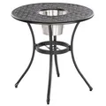 Produktbild: Gardenson Gartentisch, Graphit, Metall, Raute, rund, 70x70x70 cm, Gartenmöbel, Gartentische, Gartentische