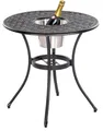 Produktbild: MX Gartentisch Rhodos Sekt Kühler Aluguss Balkontisch Bistrotisch