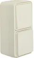 Produktbild: Berker 47803512 Kombination, Wechselschalter/Steckdose SCHUKO mit Klappdeckel, Aufputz, W.1, polarweiß matt