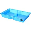 Produktbild: Bauer Südlohn GREEN-LINE PE-Auffangwanne für Paletten KWP-P 100, aus robustem Polyethylen, Blau