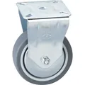 Produktbild: Bockrolle TPE Kunststoffrad ø 75 mm Möbelrolle Tragkraft 60 kg Stahl verzinkt