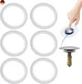 Produktbild: 6 Stück Silikon-Dichtungsringe, Waschbeckenstöpsel-Dichtungsringe, A