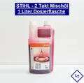 Produktbild: Original Stihl 2 Taktöl Mischöl 1 Liter Dosierflasche 1:50 Motorsäge 07813198411