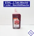 Produktbild: 25,50/L Original Stihl 2 Taktöl Mischöl 1L Flasche 1:50 Motorsäge 07813198410 Öl