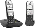 Produktbild: Gigaset A690A Duo DECT Schnurloses Telefon analog Freisprechen, mit Basis, Wahlwiederholung Schwarz