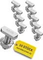 Produktbild: Avoltik 10x Hammerkopfschrauben M8 I 20 mm Edelstahlschrauben mit Montageschienenmuttern I Schrauben aus A2 Edelstahl für Solarmodul-Befestigung