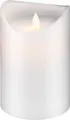 Produktbild: Goobay 77776 LED-Echtwachskerze, weiß, 10 x 15 cm, 150 mm - mit Timerfunktion un