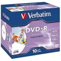 Produktbild: Verbatim DVD+R 43508 16x 4,7GB 120Min. Jewelcase 10 St./Pack