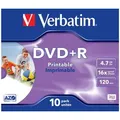 Produktbild: DVD+R  VERBATIM 4,7 GB  10er Jewelcase 16x printable