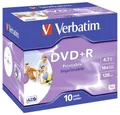 Produktbild: Verbatim DVD-Rohling 16xDVD+R Printable 10er Jewelcase 43508, Bedruckbar