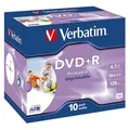 Produktbild: Verbatim DVD+R 43508 16x 47GB 120Min. Jewelcase 10 St./Pack