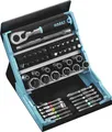 Produktbild: Hazet SmartCase 2200SC-2 Bit-Set 50teilig Innen-Sechskant, Schlitz, Kreuzschlitz Phillips, Kreuzschlitz Pozidriv, Außen-Doppelsechskant, T-Profil