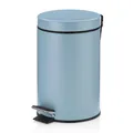 Produktbild: Kosmetikeimer blau 3l, Metall Tretmülleimer Badezimmer, Badmülleimer mit Inne...