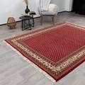 Produktbild: Steffensmeier Orientteppich Mir fein | Beste Schurwolle | Orientalisch | Rot, Handgeknüpft, Größe: 70x140 cm