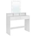 Produktbild: VASAGLE Schminktisch rechteckig Melamin, Spanplatte weiß 100,0 cm 40,0 cm, 1 St.