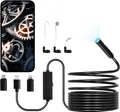 Produktbild: VEVOR Endoskopkamera mit Licht, 1920P HD-Endoskop für Android & iOS, Inspektionskamera mit 8 LED-Leuchten & 5 m langem Kabel, 2-fachem Zoom