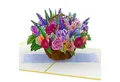 Produktbild: papercrush Geburtstagskarte Bunter Blumenkorb Pop-Up Karte